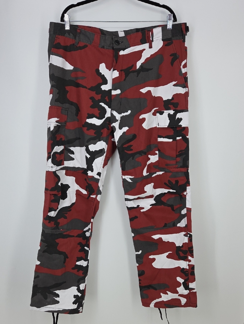 Red Camo Cargo Pants for Men — Utility Style